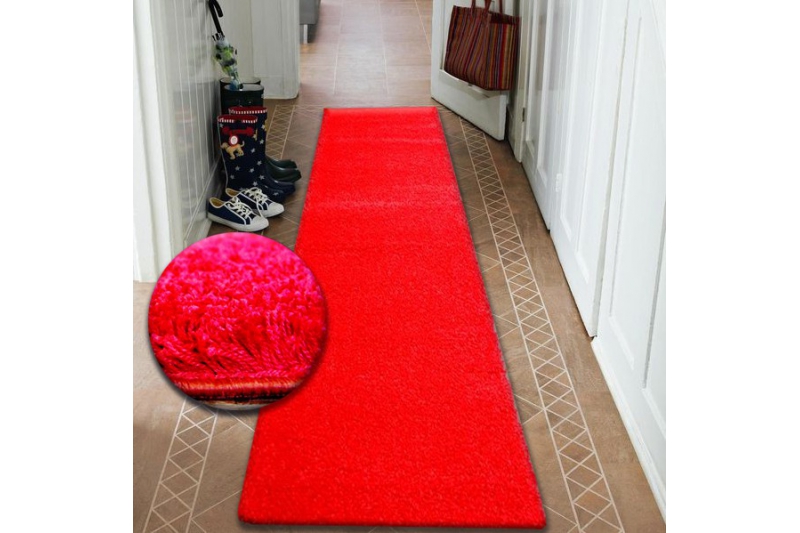 Modern Home Hallway Bedroom Rectangle Red Length 80CM Width 50CM Carpet//Rug